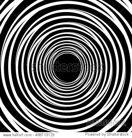 geometric spiral pattern with concentric circles, rings.