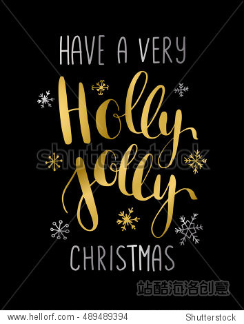 vector greeting card with hand written calligraph