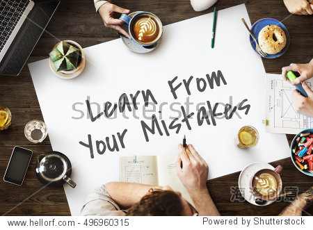 learn from your mistakes concept