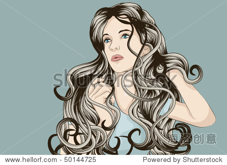 beautifulwomanwithlongcurlyhair