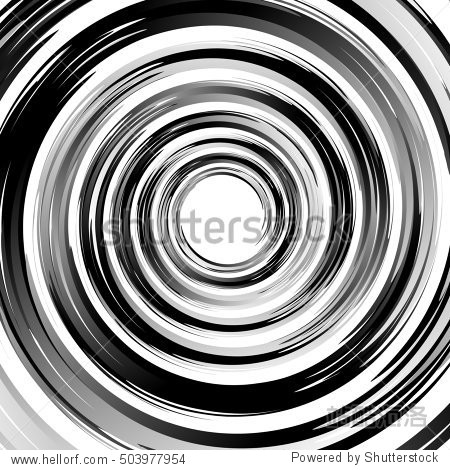geometric spiral pattern with concentric circles, rings.