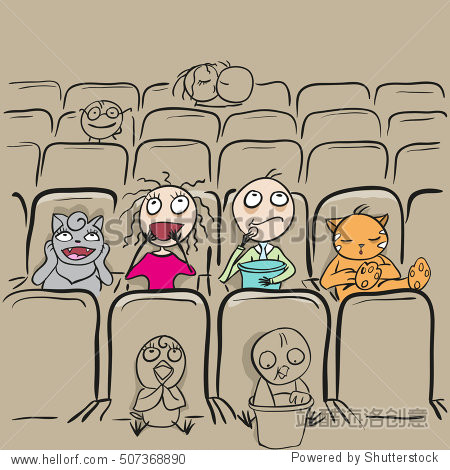 couple love in cinema theater watching movie.