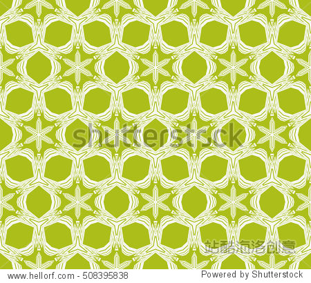 olive color geometric pattern of abstract lines and shapes.