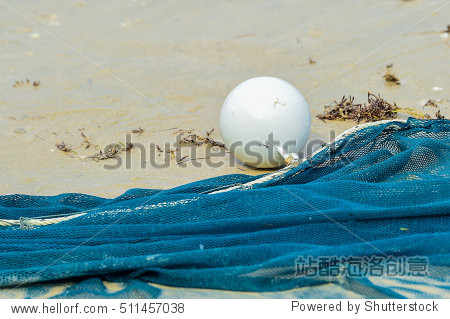 fishing trawler fishing beach , abstract background with a pile