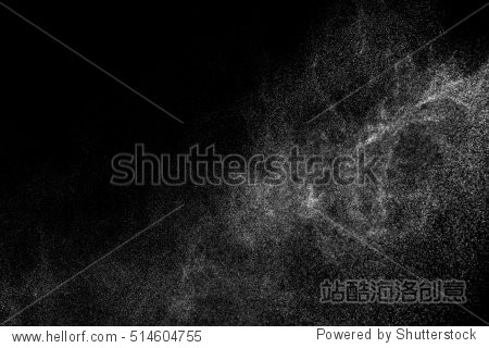 abstract splashes of water on black background.