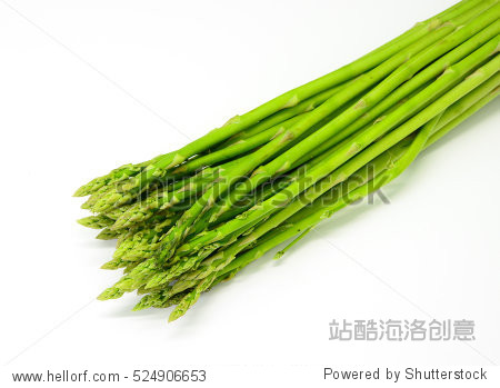 bunch of fresh asparagus on white - 站酷海洛正版图片, 视频, 音乐