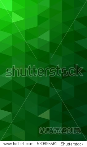 dark green polygonal illustration, which consist of triangles.