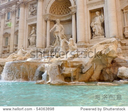 trevi fountain in rome, italy