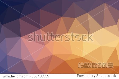 light pink-yellow polygonal illustration, which consist of