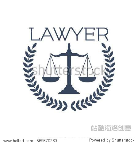 vector icon for legal or juridical service cent