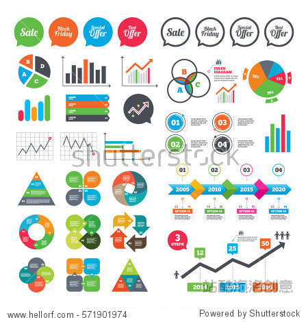 sale icons. best special offer symbols. black friday sign.