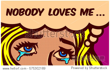 eyes shedding tears of sad broken hearted single girl crying