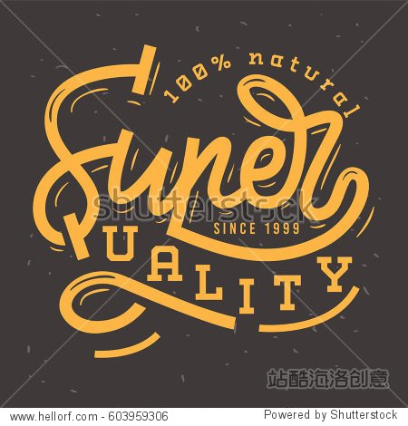 super quality vintage retro influenced label tag sign design for