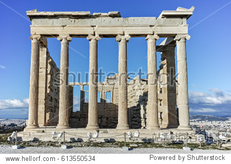 the erechtheion an ancient greek temple on the n