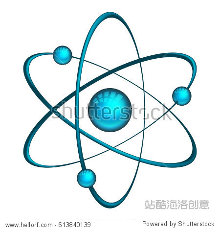 illustration of model with electrons and neutron
