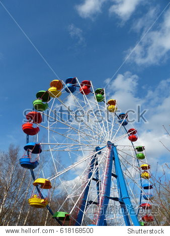 attraction big wheel - 图片素材 - 站酷海洛plus正版图片, 视频