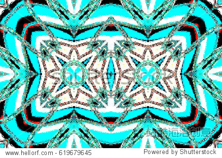 colorful symmetrical horizontal pattern for textile, tiles and