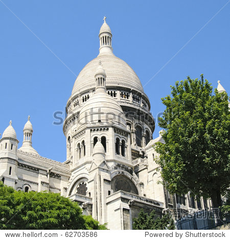 sacre coeur, montmartre, paris, france - 图片素材 - 站酷海洛plus