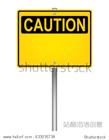 Blank Yellow Square Caution Sign On A Pole Vector Design 站酷海洛 正版图片 视频 字体 音乐素材交易平台 站酷旗下品牌