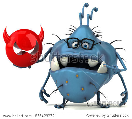 fun germ - 3d illustration - 图片素材 - 站酷海