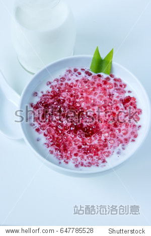 indonesian traditional sweet porridge for dessert and very
