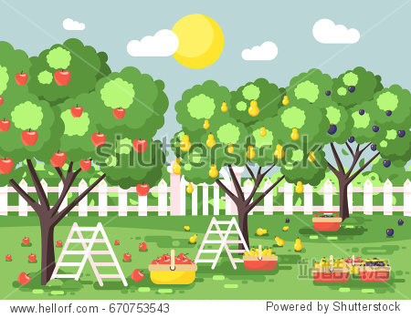 stock vector illustration cartoon harvesting ripe fr