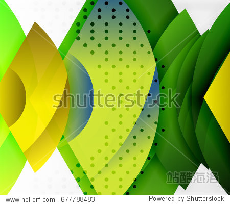 swirl and wave 3d effect objects, abstract template design.
