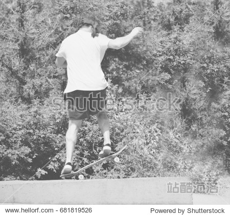 man skating in downtown calgary city center