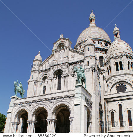 sacre coeur, montmartre, paris, france - 图片素材 - 站酷海洛plus