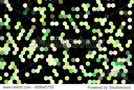 dark green, yellow vector modern geometrical abstract background
