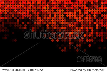 light orange vector red banner with set of circles, dots.