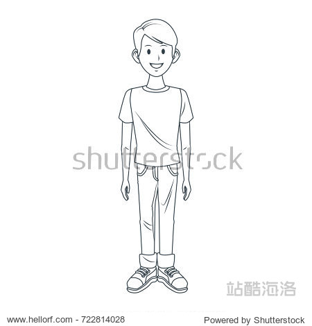 young man cartoon - 图片素材 - 站酷海洛plus正版