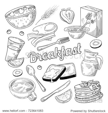 英国美食简笔画 食物图片