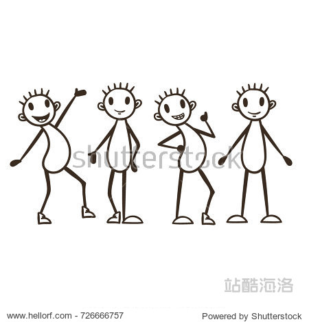 vector set - emotion - joy, happines, sympathy, friendliness