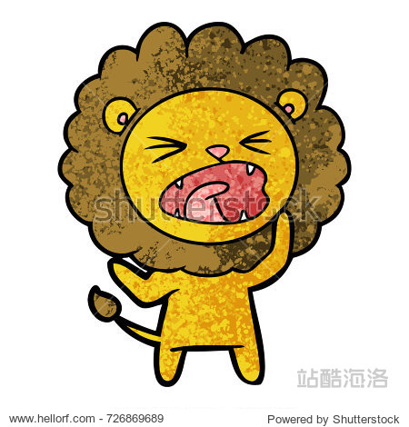 cartoon angry lion - 图片素材 - 站酷海洛plus正版图片, 视频, 音乐