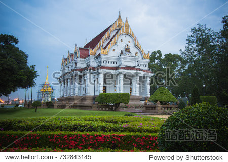 vihara of phutthamonthon and replica of royal crematorium for