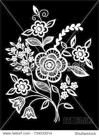 floral design for greeting card and invitation of wedding