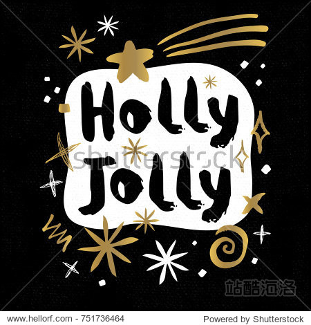 sketch style christmas quote lettering typography greeting card