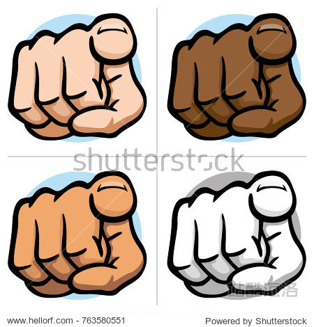 illustration close body part, hand indicating, poi