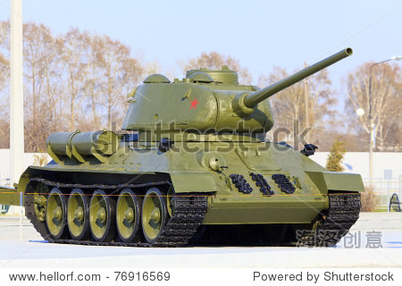 legendary soviet tank model t-34 - 图片素材