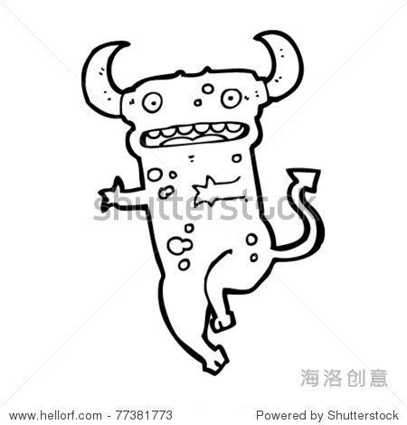 excited little devil cartoon - 图片素材 - 站酷海