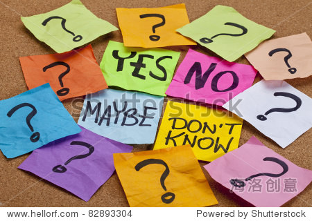 yes no maybe i do not know - choice or uncertainty concept