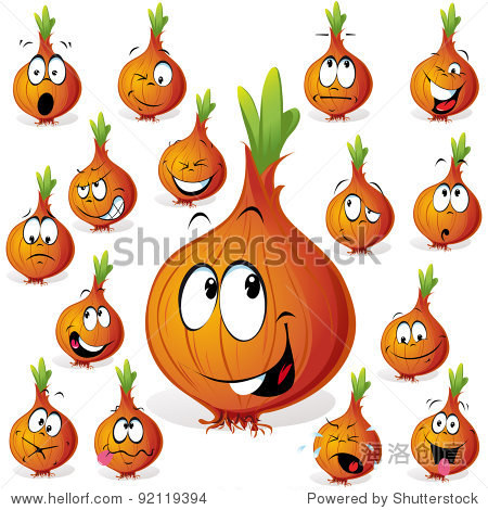 onion cartoon with many expressions - 站酷海洛正版图片, 视频