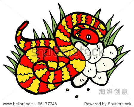 snake in nest of eggs cartoon - 站酷海洛正版图片, 视频, 音乐素材