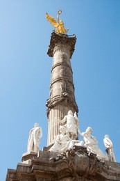 the angel of independence (victory column) in  mexico city.