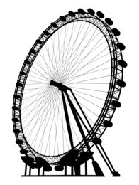 carousel silhouette vector 19