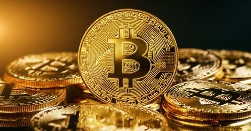 bitcoin cryptocurrency digital bit coin btc currency technology business internet concept.