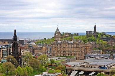 edinburgh : cityscape of edinburgh, scotland.