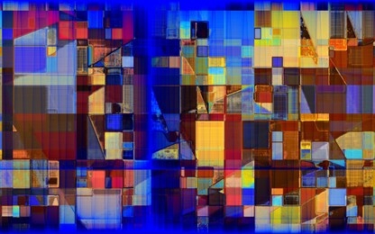 geometric multicolored abstract pattern