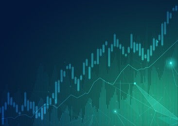 business candle stick graph chart of stock market investment trading, bullish point, bearish point. trend of graph vector design.